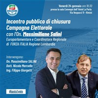 ​Chiusura della campagna elettorale per il candidato capolista di Forza Italia Nicola Marcello