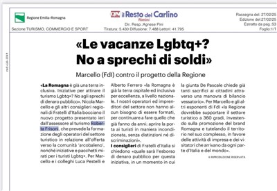 Le vacanze Lgbtq no a sprechi di soldi